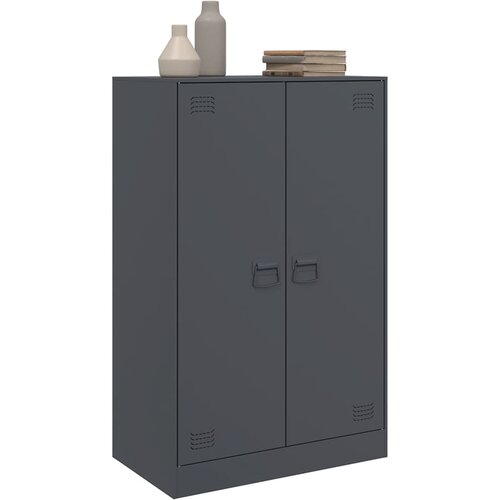 Komoda antracit 67 x 39 x 107 cm čelična Slike
