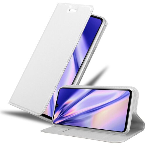 Cadorabo Ohi&scaron;je, združljivo z Samsung Galaxy A41 v klasično srebrno - Za&scaron;čitni ovitek z magnetnim zapiranjem, stoječo funkcijo in režo za kartice, (20564196) Cene