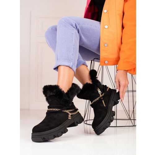 SHELOVET ženske čizme suede ankle on the platform Slike