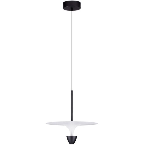 Nova Luce Mat črna aluminijasta LED viseča svetilka &oslash; 34 cm Topio &ndash; Cene