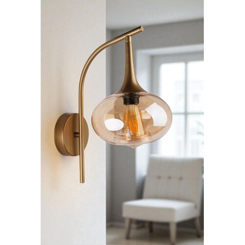 Opviq Zidna lampa 9048-1A, Zlatna boja Cene