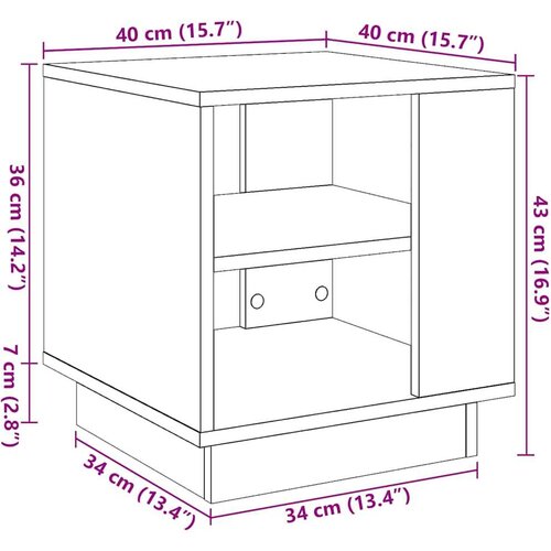  za kavu staro drvo 40x40x43 cm konstruirano drvo Slike