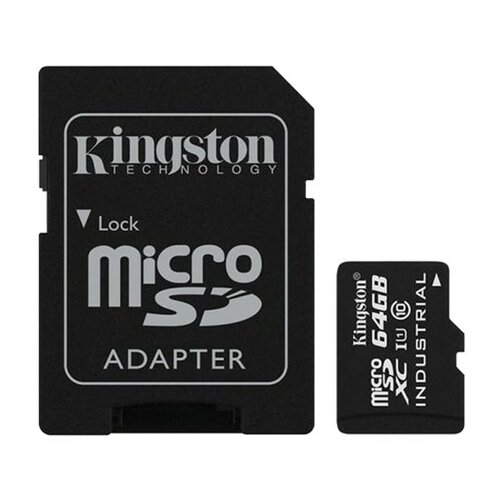 Kingston MicroSDXC 64GB UHS-I U1 Industrial Temperature + adapter - SDCIT/64GB memorijska kartica Slike