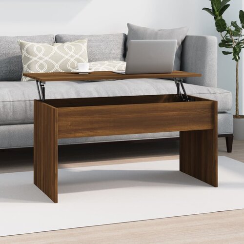  Stolić za kavu Smeđa hrasta 102x50,5x52,5 cm konstruirano drvo Cijene