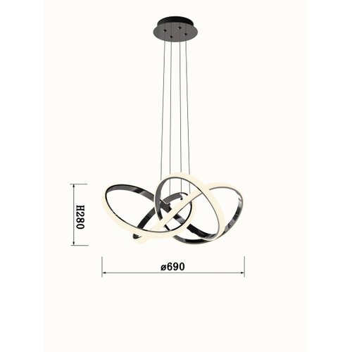 Wofi 6134-105L - led prigu&amp;scaron;iva luster na sajli indigo LED/50W/230V Slike