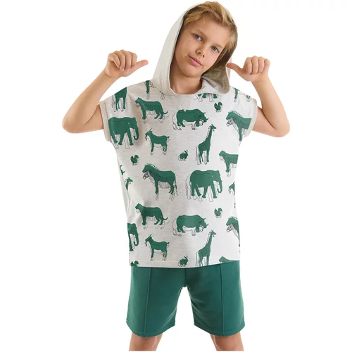 Mushi Animals Boys T-shirt Shorts Set