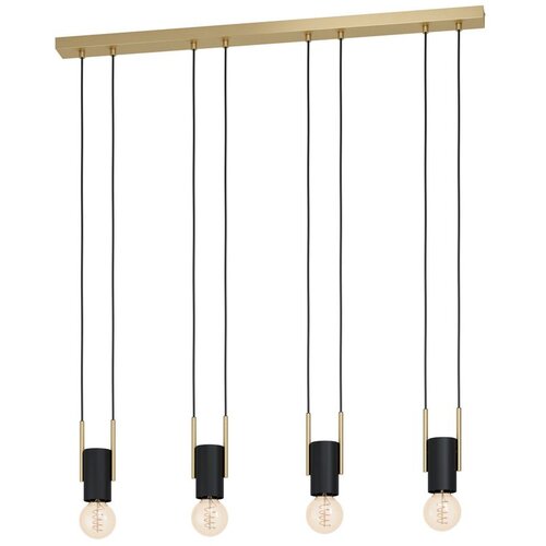 Eglo viseća lampa BITACHITO 4xE27 93 cm crna mesing bez senila 98858 Slike