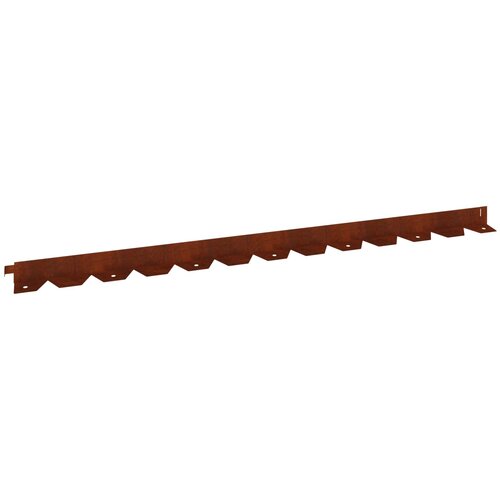 vidaXL Robovi trave 20 pcs 102 x 4 x 4 cm Jeklo Rjav, (5000301147) Cene
