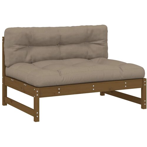  Srednja sofa boja meda 120x80 cm od masivne borovine Smeđa Slike