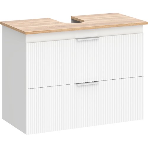 HOMCOM Omara pod umivalnikom MDF 80D x 40&amp;Scaron; x 60V cm Bela, (5000279393) Slike
