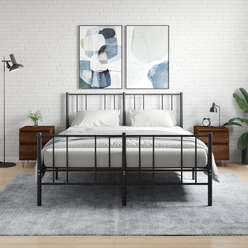 Noćni ormarići 2 kom boja hrasta 40x35x50 cm konstruirano drvo Slike