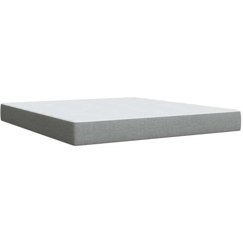  Krevet s oprugama i madracem svjetlosivi 180x200 cm od tkanine Slike