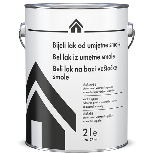 SWINGCOLOR bel lak iz umetne smole (2 l) Cene