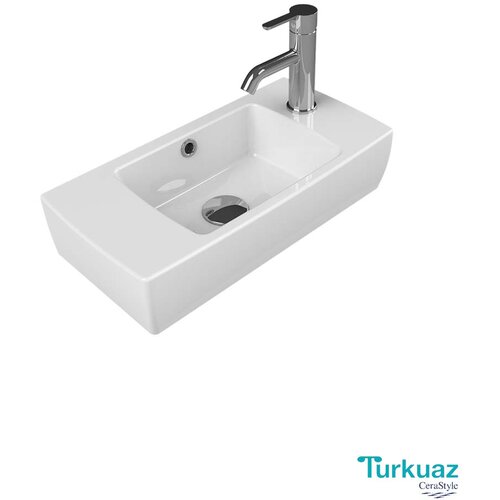 Turkuaz Lavabo City 50x25cm 1500U otvor za slavinu desno Cene