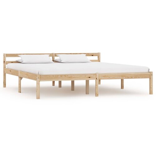 The Living Store Posteljni okvir iz trdne borovine 180x200 cm - Posteljni Okvir, (21523187) Slike