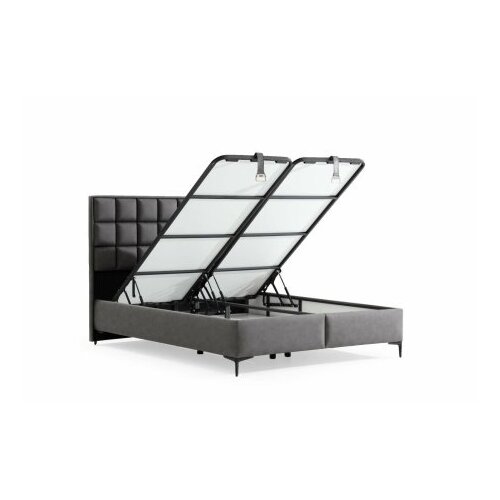 Hanah home Base za krevet s uzglavljem Abella, 180x121x200 cm, Siva Cijene