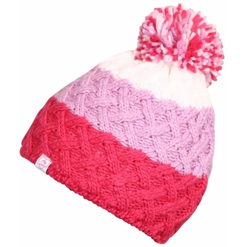Lewro TARAH Pletena kapa za djevojčice, ružičasta, veličina