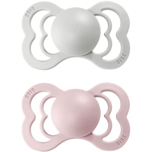 Bibs Supreme Natural Rubber Size 1: 0+ months duda Haze / Blossom 2 kos Cene