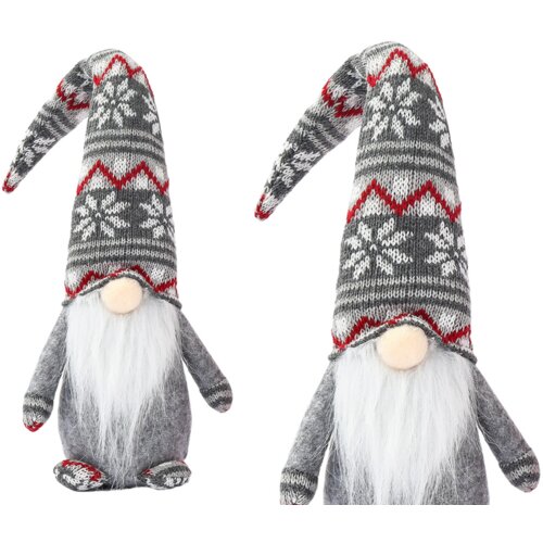 Christmas Dwarf Gray Red Patterns 40cm Cijene
