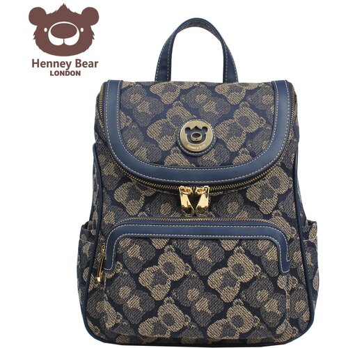 Henny Bear Ranac H-1138 shadow bear blue 25.5x12x29 Slike
