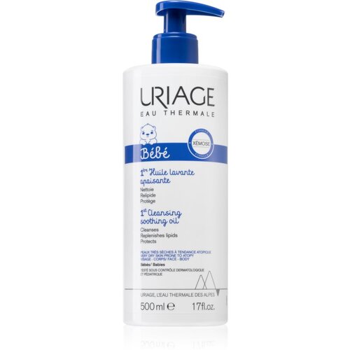 Uriage B&amp;eacute;b&amp;eacute; 1st Cleansing Soothing Oil umirujuće ulje za či&amp;scaron;ćenje za suhu i atopičnu kožu 500 ml Slike