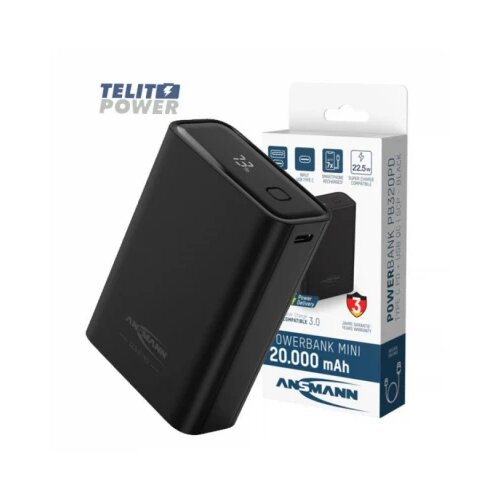 Powerbank 20000mAh PB222PD crni - ANSMANN Cene