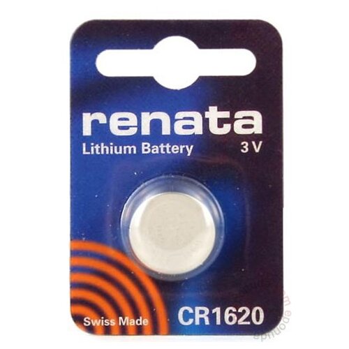 Renata Gumbna baterija CR 1620 litijeva CR1620 68 mAh 3 V\, 1 kos, (20430446) Slike