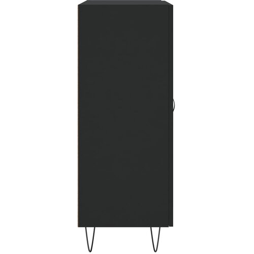  Komoda crna 69,5 x 34 x 90 cm od konstruiranog drva Slike