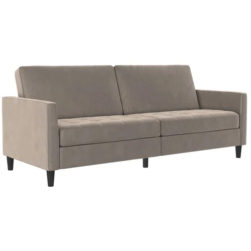 Støraa Bež baršunasti sofa 207 cm Presley –