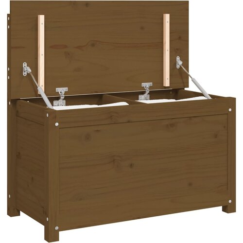  Klupa smeđa boja meda 80x41x77 cm od masivne borovine Slike