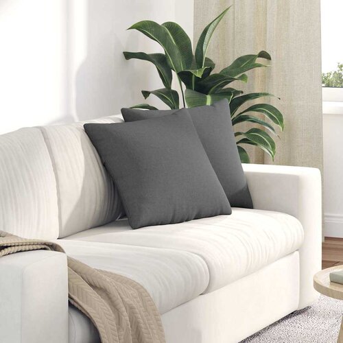  Jastučići za sofu 2 pcs Tamno siva 45 x 45 cm tkanina Cijene