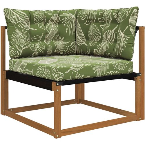  Jastuk za vanjsku sofU 3 pcs Dizajn lista Poliester - Dezen s listom 80 x 80 cm 1x sjedalo +1x naslon +1x bočna strana (2D s bar Slike