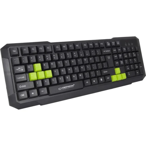 Esperanza Tastatura, gaming, USB, Aspis Green -...