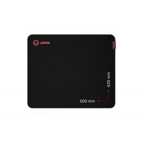 Lorgar Main 325 Gaming mouse pad Precise control surface Red anti-slip rubber base size: 500mm