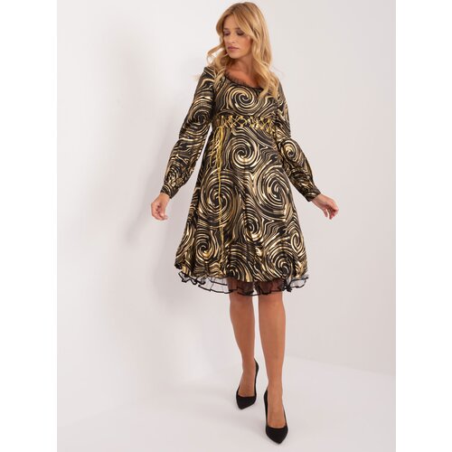 LAKERTA Dress-LK-SK-509565.07-black-gold Slike