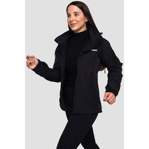 GymBeam women&amp;lsquo;s softshell jacket black Slike