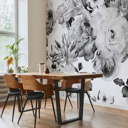  Foto tapeta - Sentimental Garden (Black and White) 400x280 Slike