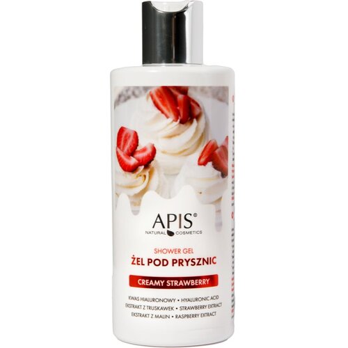 Apis Natural Cosmetics Creamy Strawberry hidratantni gel za tu&amp;scaron;iranje 300 ml Slike