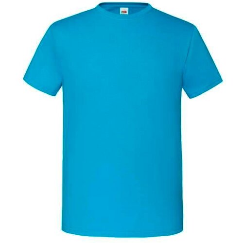 Fruit Of The Loom Blue Iconic Combed Cotton T-shirt with Sleeve Cijene
