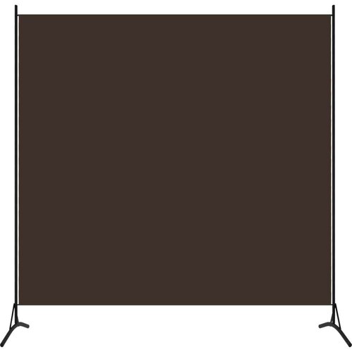 VidaXL Sobna pregrada s 1 panelom smeđa 175 x 180 cm Slike