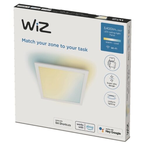 Wiz LED prigu&amp;scaron;iva plafonska svetiljka SUPERSLIM LED/36W/230V, bela, Wi-Fi Slike
