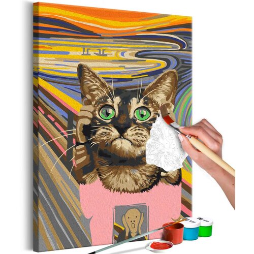  Slika za samostalno slikanje - Cat Panic 40x60 Cijene
