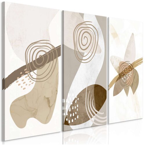  Slika - Beige Trio (3 Parts) 90x60 Slike