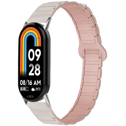 INF Silikonski magnetni pa&scaron;ček za Xiaomi Mi Band 8/9/10 NFC, 14mm Pink, (5000264342) Cene