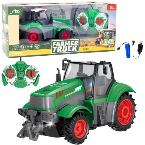 Traktor na daljinsko upravljanje farmer Truck 1:24 - zeleni Slike
