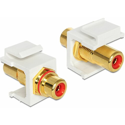 Delock Činč audio adapter [1x činč\, ženski/1x činč\, ženski ]\, rdeč, (20411467) Cene