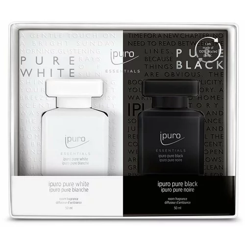 IPURO Set mirisnih difuzora Pure White/Pure Black 2x50 ml 2-pack