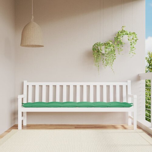 vidaXL Jastuk za vrtnu klupu zeleni 200 x 50 x 7 cm od tkanine Oxford Cijene