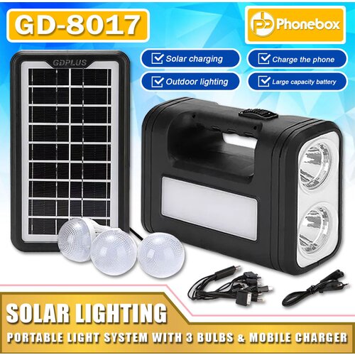 Solarni sistem osvetljenje i punjenje GD-8017 Cene