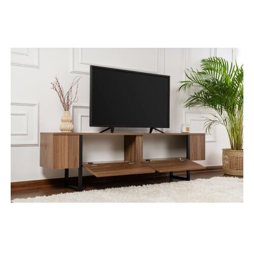 Hanah home TV omarica v orehovem dekorju v temni naravni barvi 180x50x29,5 cm Serenity &amp;ndash; Slike